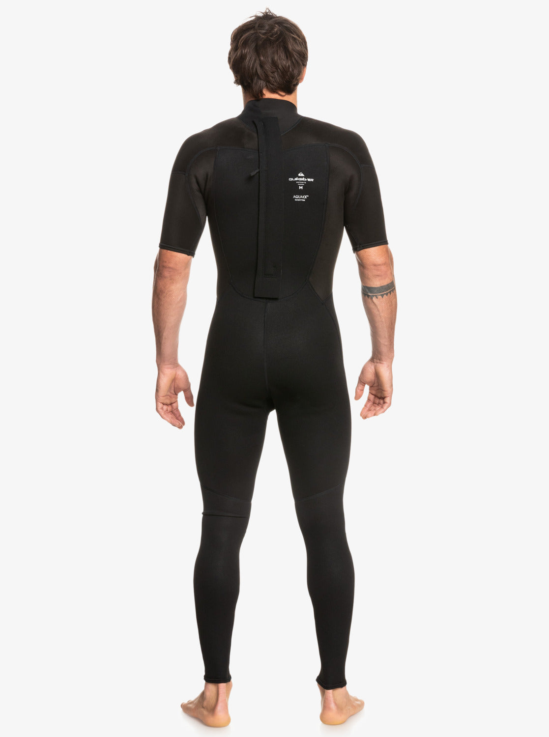  QUIKSILVER 2/2 PROLOGUE SHORT SLEEVE BACK ZIP WETSUIT BLACK