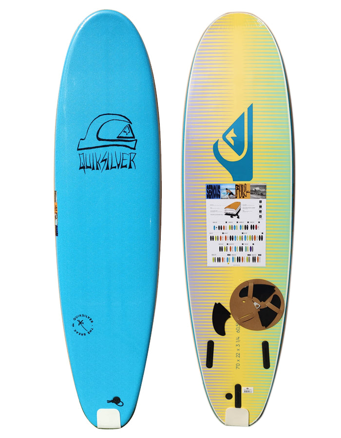  QUIKSILVER SOFTBOARD SOFT BREAK 7’0" BLUE