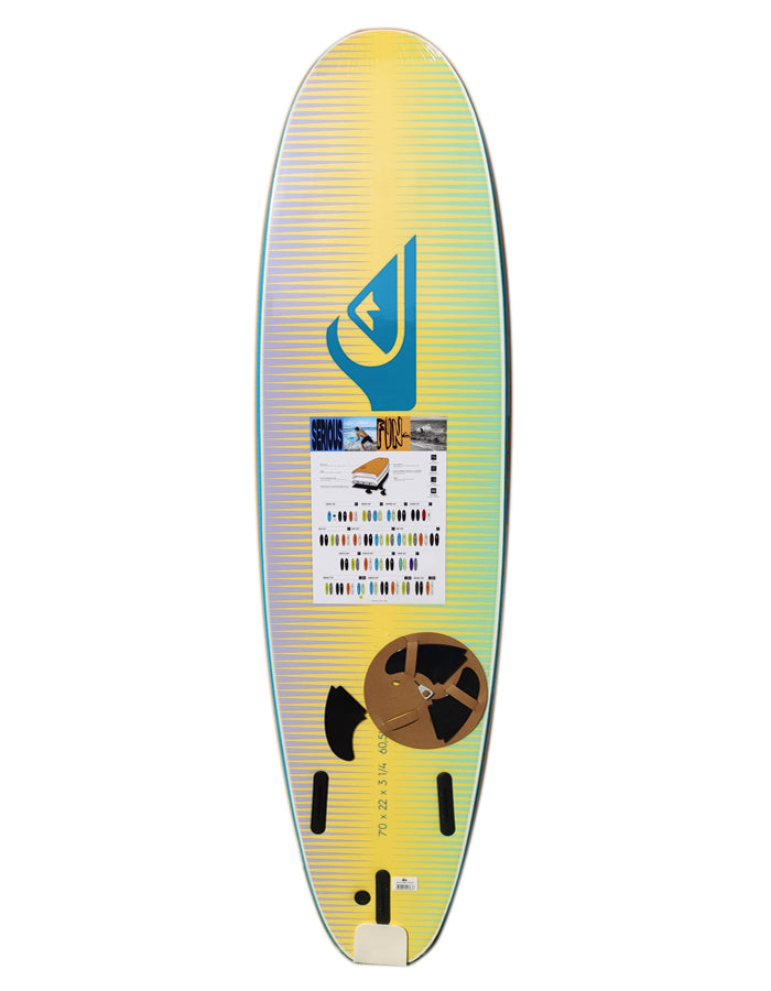  QUIKSILVER SOFTBOARD SOFT BREAK 7’0" BLUE