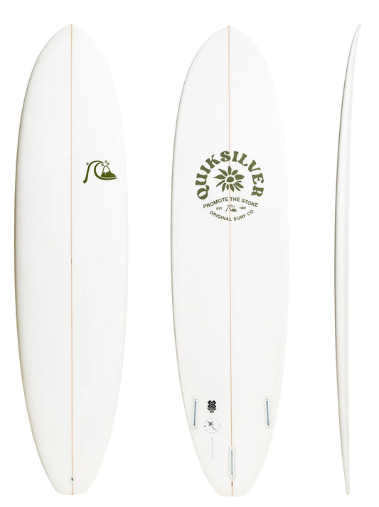  QUIKSILVER THE BREAK FUNBOARD WHITE 7'0"